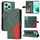 For Honor 400 Lite Dual-color Splicing Flip Leather Phone Case(Green)