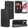 For Redmi 12C / 11A 4G Cubic Grid Texture Flip Leather Phone Case(Black)