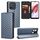 For Redmi 12C / 11A 4G Cubic Grid Texture Flip Leather Phone Case(Blue)