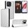 For Redmi 12C / 11A 4G Cubic Grid Texture Flip Leather Phone Case(Silver)