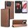 For Redmi 12C / 11A 4G Cubic Grid Texture Flip Leather Phone Case(Brown)