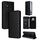 For Honor Magic6 5G Cubic Grid Texture Flip Leather Phone Case(Black)