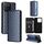 For Honor X5b / X5b Plus Cubic Grid Texture Flip Leather Phone Case(Blue)