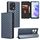 For Honor X7a Cubic Grid Texture Flip Leather Phone Case(Blue)