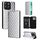 For Honor X8c 4G Cubic Grid Texture Flip Leather Phone Case(Silver)