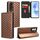 For Honor X50i Cubic Grid Texture Flip Leather Phone Case(Brown)