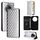 For Honor X60 Pro 5G / X9c 5G Cubic Grid Texture Flip Leather Phone Case(Silver) For Honor X60 Pro 5G / X9c 5G Cubic Grid Texture Flip Leather Phone Case(Silver)