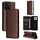 For Honor Play 60 Plus Cubic Grid Texture Flip Leather Phone Case(Brown)
