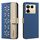 For Infinix Note 40 Pro / 40 Pro+ Splicing Color Hollow Flower Pattern RFID Leather Phone Case(Dark Blue) For Infinix Note 40 Pro / 40 Pro+ Splicing Color Hollow Flower Pattern RFID Leather Phone Case(Dark Blue)