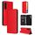 For Samsung Galaxy A25 5G Cubic Grid Texture Flip Leather Phone Case(Red)