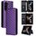 For Samsung Galaxy Z Fold6 Cubic Grid Texture Flip Leather Phone Case(Purple) For Samsung Galaxy Z Fold6 Cubic Grid Texture Flip Leather Phone Case(Purple)