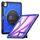 For iPad Air 13 2025 / 2024 Honeycomb Hand Grip Turntable Stand Tablet Case(Dark Blue)