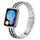 Cinturino in acciaio con fibbia a fionda a cinque perle per Xiaomi Mi Band 8 Pro (argento nero) Cinturino in acciaio con fibbia a fionda a cinque perle per Xiaomi Mi Band 8 Pro (argento nero)