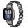Cinturino in acciaio inossidabile ovale con diamanti per Fitbit Versa 3 (nero) Cinturino in acciaio inossidabile ovale con diamanti per Fitbit Versa 3 (nero)