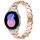 Cinturino per orologio in acciaio inossidabile con diamanti ovali da 20 mm (oro rosa) Cinturino per orologio in acciaio inossidabile con diamanti ovali da 20 mm (oro rosa)
