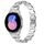 Cinturino per orologio in acciaio inossidabile con diamanti ovali da 20 mm (argento) Cinturino per orologio in acciaio inossidabile con diamanti ovali da 20 mm (argento)