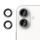 Pellicola in vetro temperato ultrasottile anti-sfarfallio per obiettivo della fotocamera individuale Klebol per iPhone 16 Plus (nero)