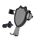 Supporto per telefono da auto con clip per presa d'aria, girevole a 360 gradi, colore: grigio, clip a becco d'aquila Supporto per telefono da auto con clip per presa d'aria, girevole a 360 gradi, colore: grigio, clip a becco d'aquila