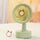 Ventilatore da tavolo USB per studenti, piccolo, con orecchie di animale sostituibili, batteria al litio multi-velocità, silenzioso, colore: cervo verde Ventilatore da tavolo USB per studenti, piccolo, con orecchie di animale sostituibili, batteria al litio multi-velocità, silenzioso, colore: cervo verde