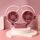 Outdoor Folding Mini Neck Fan Portable USB Rechargeable Summer Gift Fan, Color: Deer Pink Purple Outdoor Folding Mini Neck Fan Portable USB Rechargeable Summer Gift Fan, Color: Deer Pink Purple