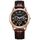 Orologio da uomo OURSTART con cinturino in pelle al quarzo decorativo a 3 occhi (nero marrone) Orologio da uomo OURSTART con cinturino in pelle al quarzo decorativo a 3 occhi (nero marrone)
