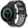 Cinturino per orologio in silicone con fibbia a doppio ardiglione Ocean da 22 mm (nero grigio)