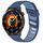 Cinturino per orologio in silicone bicolore con foro inclinato da 22 mm (blu scuro e azzurro) Cinturino per orologio in silicone bicolore con foro inclinato da 22 mm (blu scuro e azzurro)