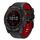 Cinturino in silicone a sgancio rapido con fibbia a vite bicolore per Garmin da 22 mm (nero e rosso) Cinturino in silicone a sgancio rapido con fibbia a vite bicolore per Garmin da 22 mm (nero e rosso)