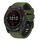 Cinturino in silicone a sgancio rapido con fibbia a vite bicolore per Garmin da 22 mm (verde militare e nero) Cinturino in silicone a sgancio rapido con fibbia a vite bicolore per Garmin da 22 mm (verde militare e nero)