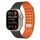 Cinturino in silicone magnetico traspirante bicolore per Apple Watch 46 mm / 49 mm / 45 mm / 44 mm (nero e arancione) Cinturino in silicone magnetico traspirante bicolore per Apple Watch 46 mm / 49 mm / 45 mm / 44 mm (nero e arancione)