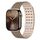 Cinturino in silicone magnetico traspirante bicolore per Apple Watch 42 mm / 41 mm / 40 mm / 38 mm (marrone albicocca)