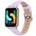 Cinturino in vera pelle per Samsung Galaxy Fit3 Slim (viola chiaro)