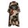 Scissor Beard Print Barber Post Barber Haircut Cape Wrap (rosso)