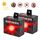 SK191 2pcs Solar Farm Wild Eagle Eye Repeller per animali