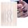 10pcs adesivi per manicure in argento dorato adesivi per unghie adesivi in ​​metallo imitazione (Stz-GS011 oro rosa)