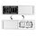 Magnete per lavastoviglie Clean Dirty Sign Magnete per frigorifero a doppia faccia (argento-nero e bianco)