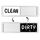 Magnete per lavastoviglie Clean Dirty Sign Magnete per frigorifero a doppia faccia (argento - artiglio di gatto) Magnete per lavastoviglie Clean Dirty Sign Magnete per frigorifero a doppia faccia (argento - artiglio di gatto)