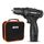 Trapano elettrico HILDA Home 12V agli ioni di litio con caricabatterie e batteria, spina americana, modello: imballaggio in tessuto Trapano elettrico HILDA Home 12V agli ioni di litio con caricabatterie e batteria, spina americana, modello: imballaggio in tessuto
