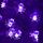 Bianco caldo 3m 20LED Halloween LED Cartoon Atmosfera Luce decorativa Stringa Decorazione natalizia Puntelli (Ragno viola)
