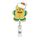 Fibbia con certificato girevole per bobina porta badge natalizia da 68 cm, stile: omino di pan di zenzero Fibbia con certificato girevole per bobina porta badge natalizia da 68 cm, stile: omino di pan di zenzero