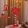 Segnale stradale di Natale STOP Luci decorative Finestra in legno Atmosfera Luci a LED, Stile: Corona