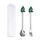 Set di forchette e cucchiai da dessert di Natale da 2 pezzi/pacco Stoviglie portatili a forma di simpatico cartone animato, Stile: Piccolo albero di Natale Argento Set di forchette e cucchiai da dessert di Natale da 2 pezzi/pacco Stoviglie portatili a forma di simpatico cartone animato, Stile: Piccolo albero di Natale Argento