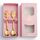 Set regalo di stoviglie per cucchiaio natalizio in acciaio inossidabile da 2 pezzi / confezione, colore: scatola rosa Pan di zenzero dorato + pupazzo di neve Set regalo di stoviglie per cucchiaio natalizio in acciaio inossidabile da 2 pezzi / confezione, colore: scatola rosa Pan di zenzero dorato + pupazzo di neve