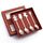 Set regalo da tavola natalizio con cucchiaio in acciaio inossidabile da 4 pezzi / confezione, colore: scatola rossa argento