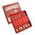 Set regalo di posate e posate natalizie in acciaio inossidabile da 6 pezzi/pacco, stile: 410 pentagramma+scatola rossa