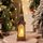 Lampade decorative natalizie a forma di chiesa, luce notturna, candela elettronica, a lume di candela, stile: alce