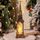 Lampade decorative natalizie a forma di chiesa Luce notturna Candela elettronica a lume di candela, Stile: Angelo