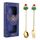 2 pezzi/pacco regalo di Natale cucchiaio forchetta da frutta per dessert e caffè, stile: albero (scatola blu) 2 pezzi/pacco regalo di Natale cucchiaio forchetta da frutta per dessert e caffè, stile: albero (scatola blu)