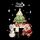 Decorazione della finestra di Natale Poster Adesivi murali in vetro con Babbo Natale Alce Fiocco di neve, Stile: SD-2204 30x45 cm
