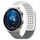Per Huawei Watch GT3 Pro 43mm 20mm Fori Cinturino in silicone traspirante con punti 3D (bianco + grigio)